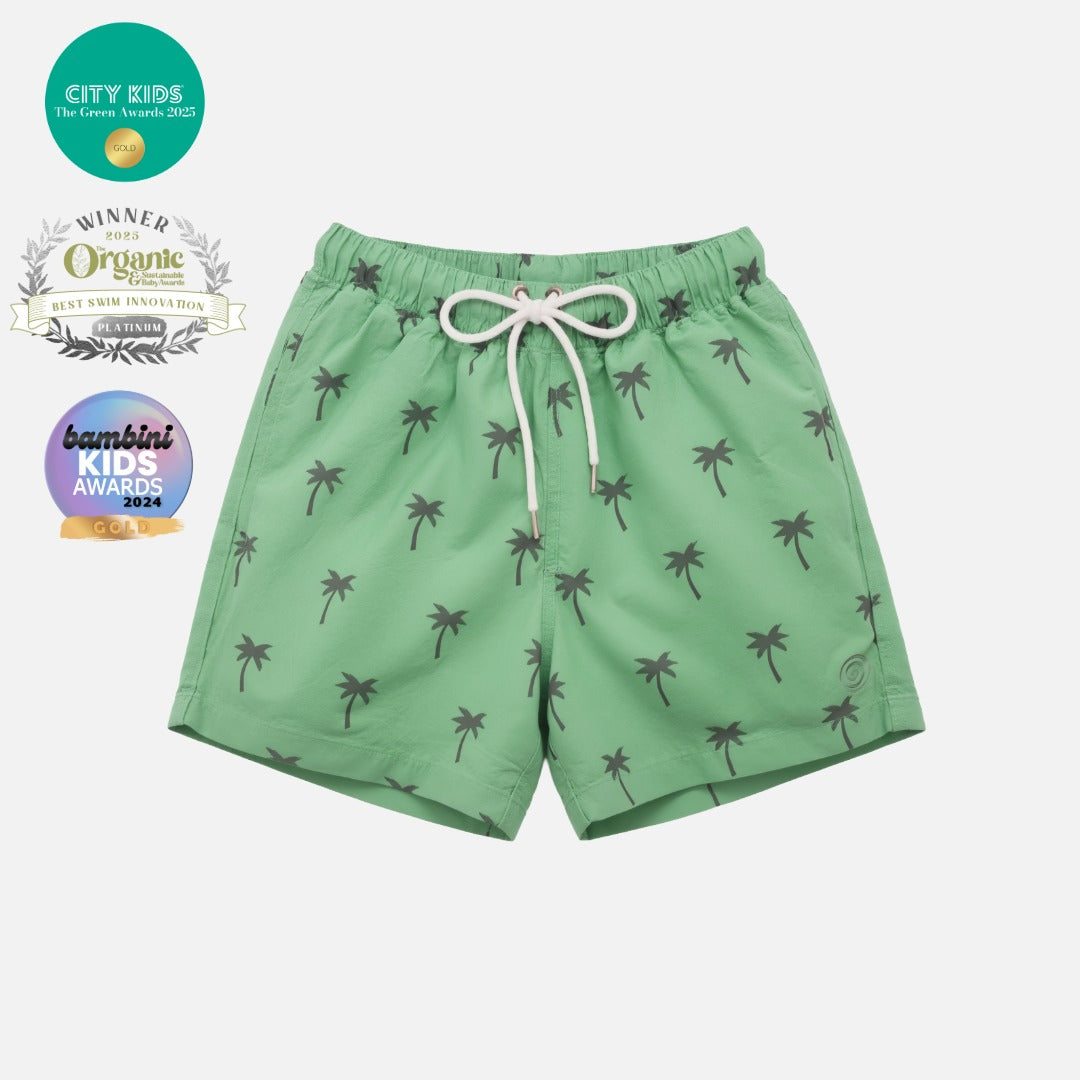 Boys Patterned Swim Trunks
