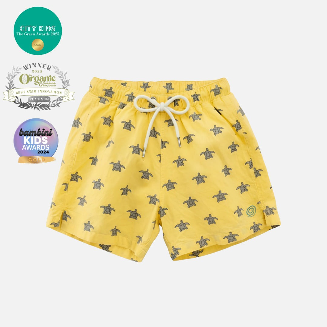 Boys Patterned Swim Trunks