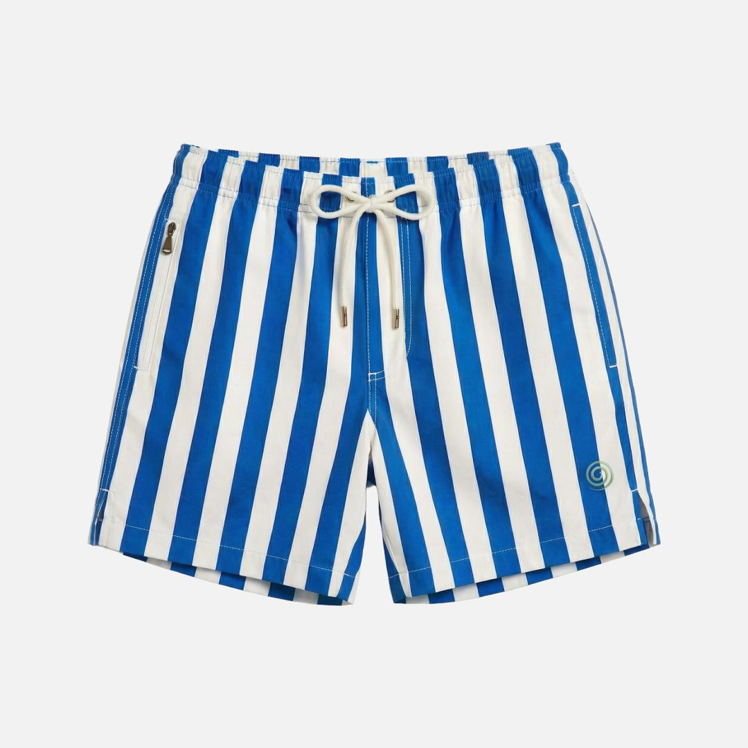 Mens Stripy Swimming Trunks
