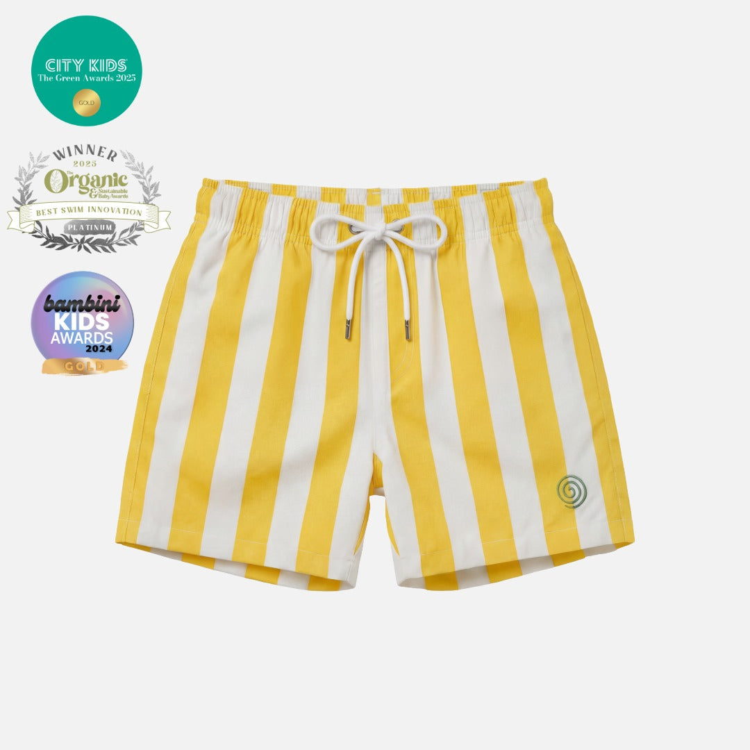 Boys Stripy Swim Trunks