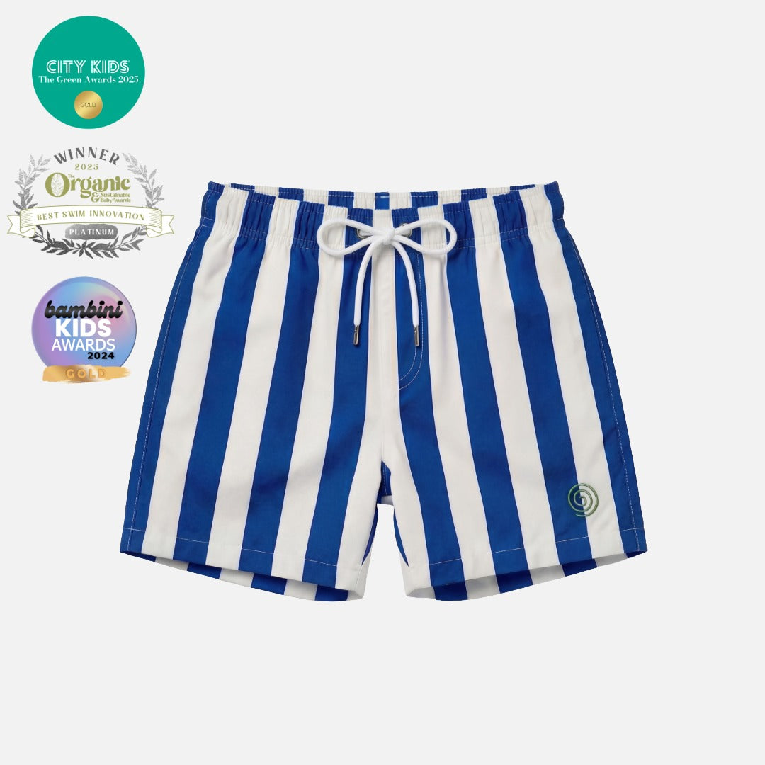 Boys Stripy Swim Trunks