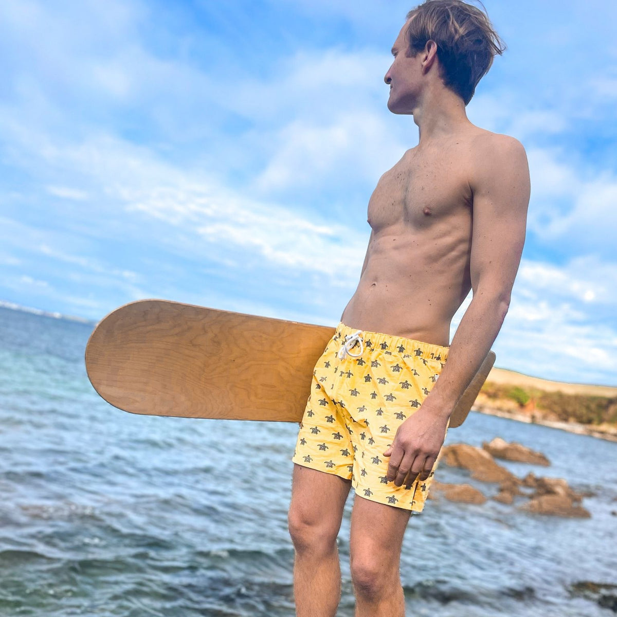 Mens Patterned Swimming Trunks