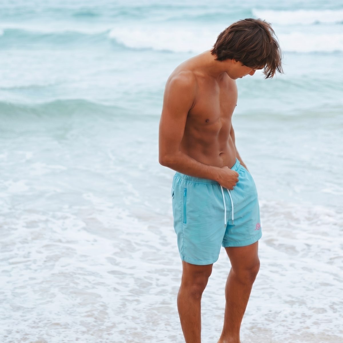 Mens Plain Swimming Trunks