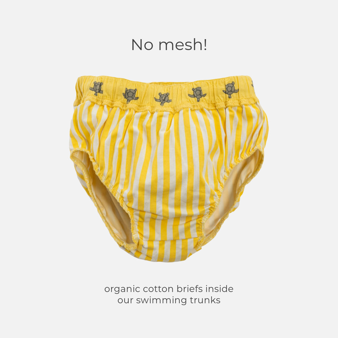 Boys Patterned Swim Trunks